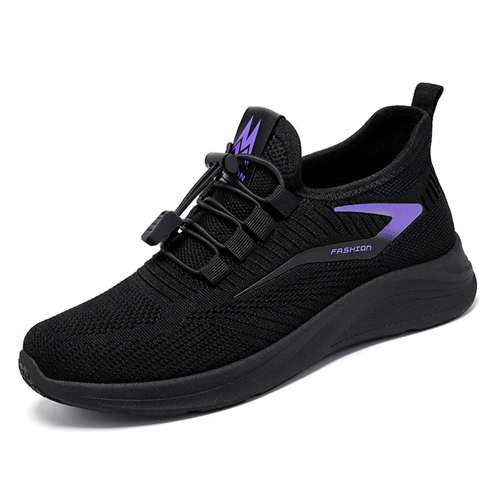 Damen nan leichte Strick-Sneaker mit Schnellverschluss, atmungsaktiver Sockenkonstruktion und stoßdämpfender EVA-Sohle Echo Archiv