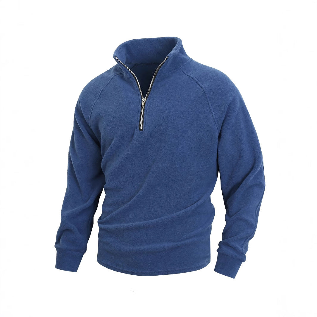 Herren Fleece Pullover mit halbem Reißverschluss Echo Archiv