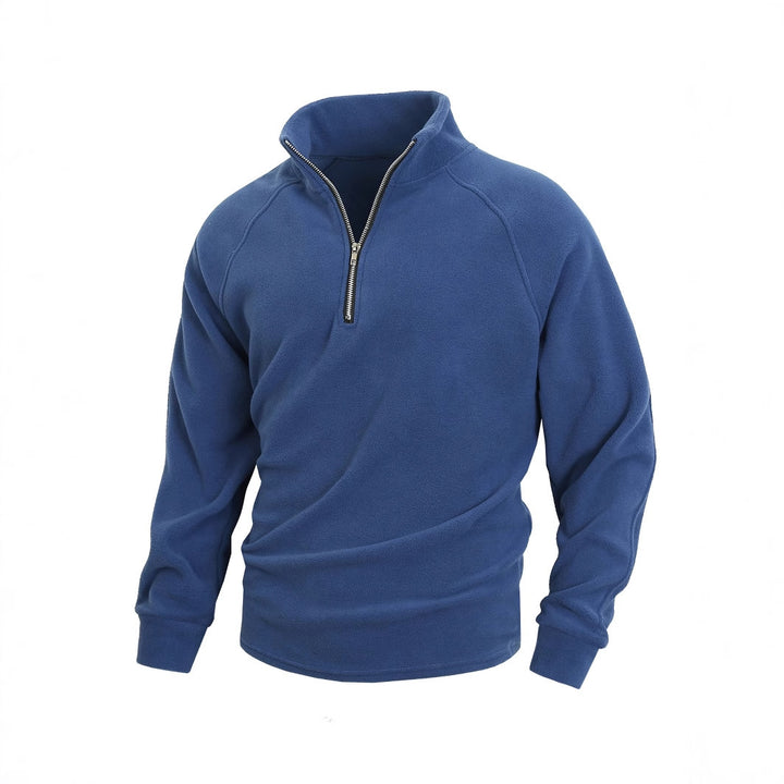 Herren Fleece Pullover mit halbem Reißverschluss Echo Archiv