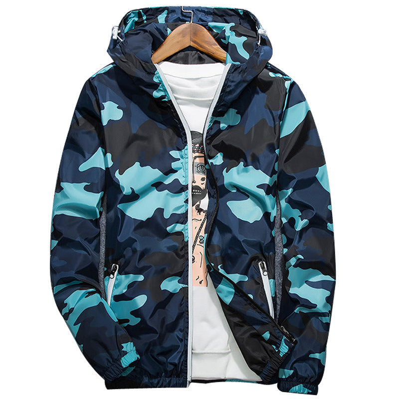 Herren Modische Camouflagemuster Übergangsjacke Echo Archiv