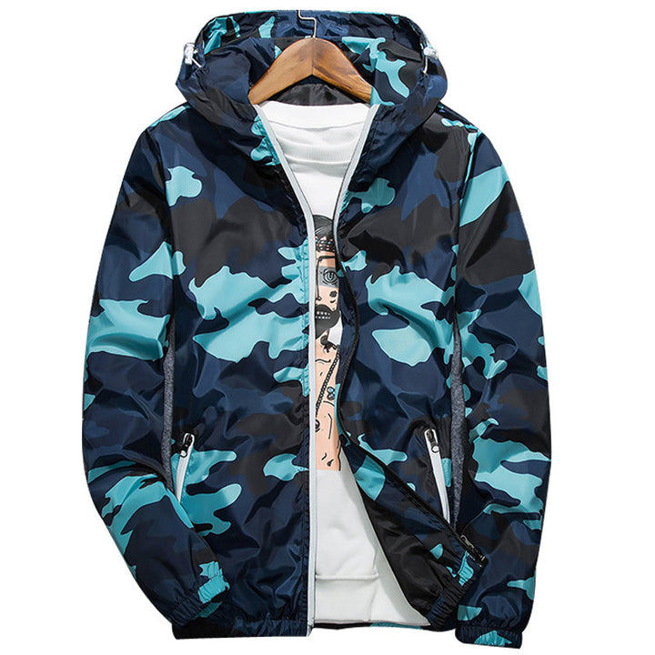 Herren Modische Camouflagemuster Übergangsjacke Echo Archiv