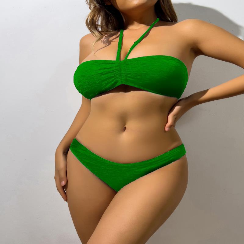 Damen Bandeau-Bikini mit elastischen Trägern und raffiniertem Wickeldetail Echo Archiv