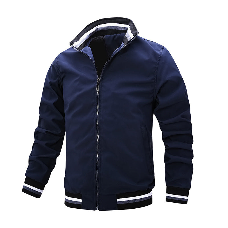 Herren Sportliche Übergangsjacke mit kontrastierenden Akzenten Echo Archiv