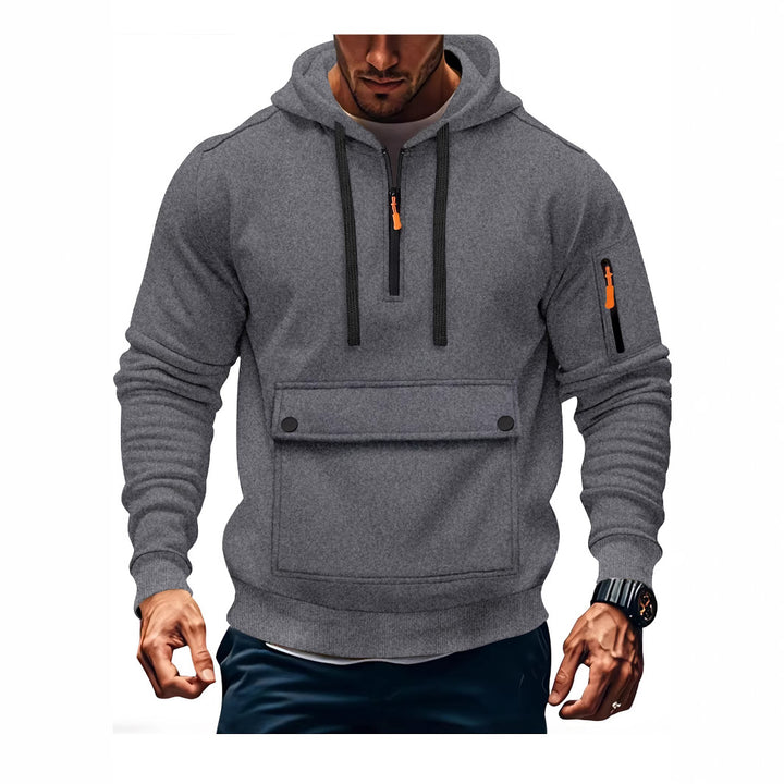 Herren lässige Kapuzenpullover mit praktischen Taschen Echoarchiv