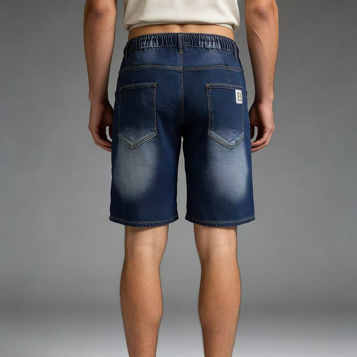 Herren bequeme Denim-Shorts mit elastischem Bund und lässigem Design Echo Archiv