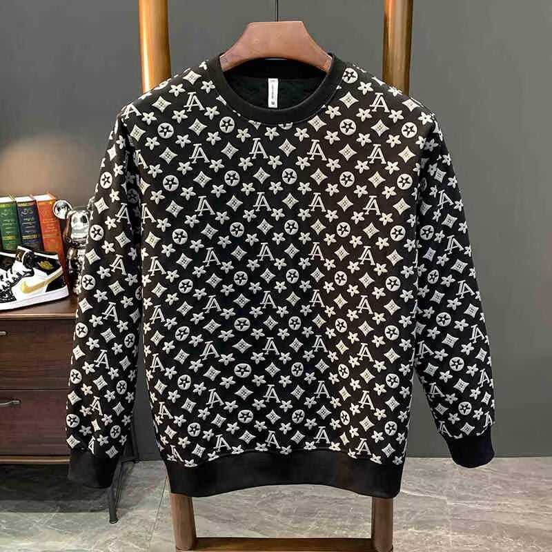 Herren lässiger Sweatshirt mit strukturellem Design Echoarchiv