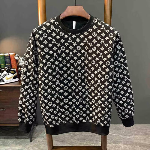 Herren lässiger Sweatshirt mit strukturellem Design Echoarchiv