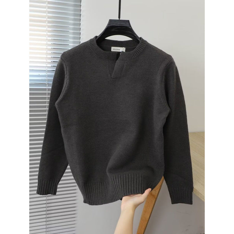 Damen Eleganter Strickpullover mit Stehkragen – Mavelle
