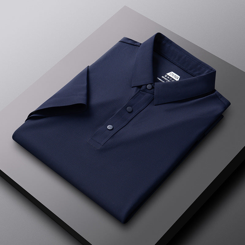 Herren atmungsaktives Poloshirt mit strukturiertem Gewebe Echoarchiv