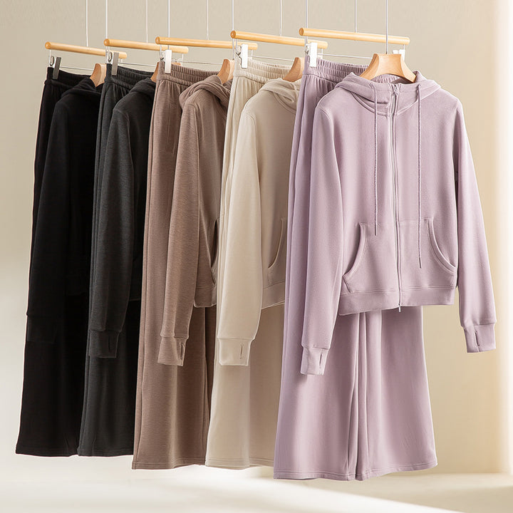 Damen weite Lounge-Hose mit elastischem Bund und Eingrifftaschen Echoarchiv