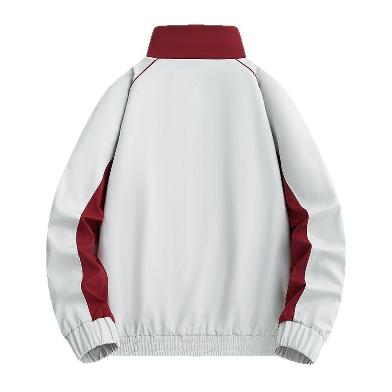 Herren Leichte Athletic-Softshell-Trainingsjacke mit Kontrastpaneelen, Stehkragen & elastischem Saum Echo Archiv