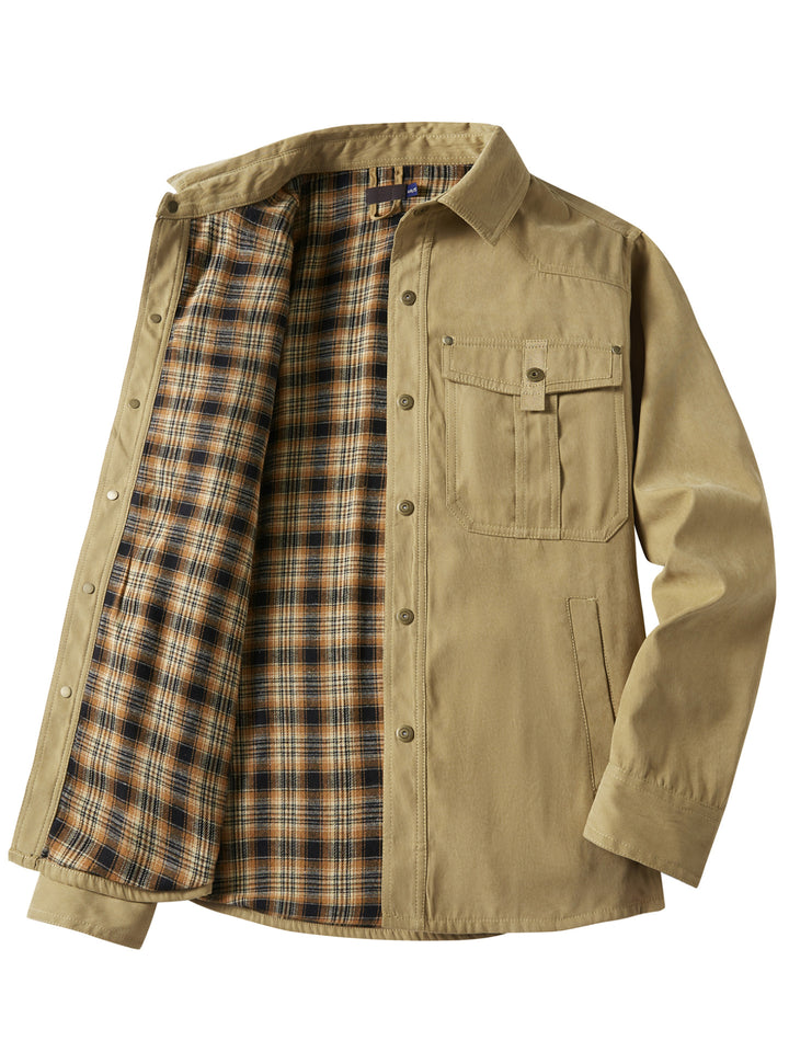 Herren Flanell gefütterte Arbeitsjacke Echoarchiv