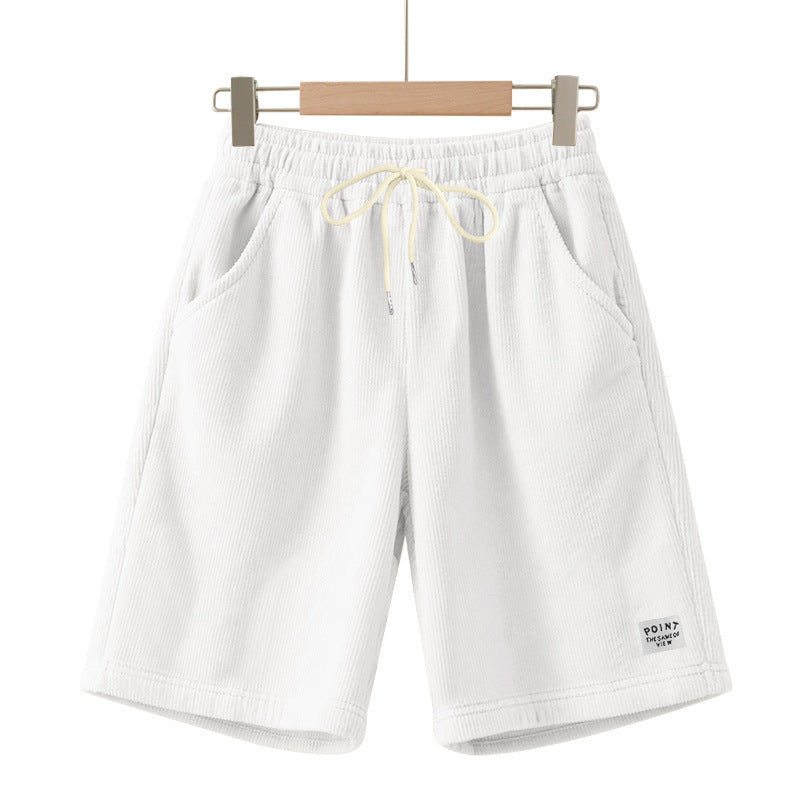 Herren nan knielange Lounge-Shorts im Rippenstrukturjersey mit elastischem Kordelzugbund und aufgesetzten Eingrifftaschen Echo Archiv