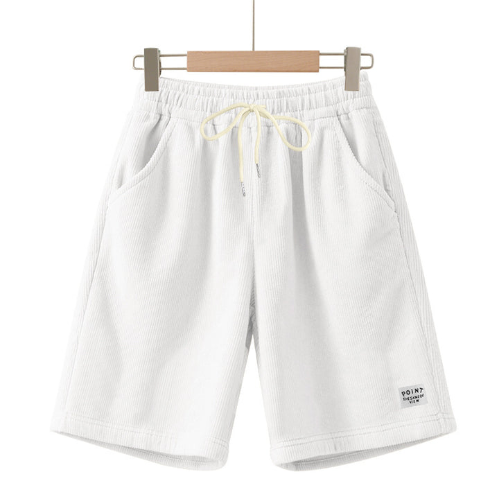 Herren nan knielange Lounge-Shorts im Rippenstrukturjersey mit elastischem Kordelzugbund und aufgesetzten Eingrifftaschen Echo Archiv
