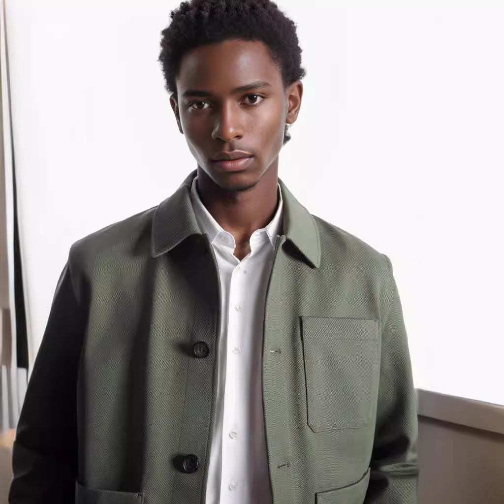 Herren modische Utility-Jacke mit praktischen Taschen Echoarchiv