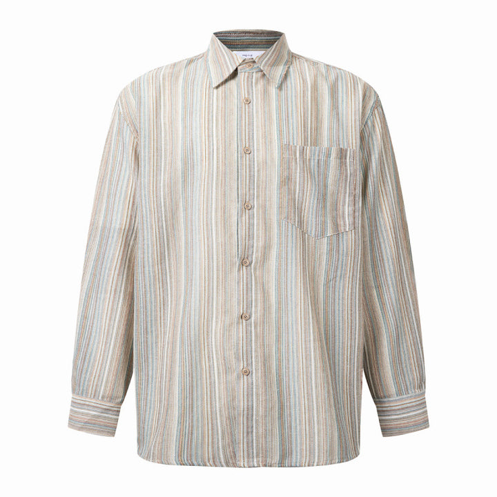 Herren Elegantes Langarmhemd mit Streifen – Arvello