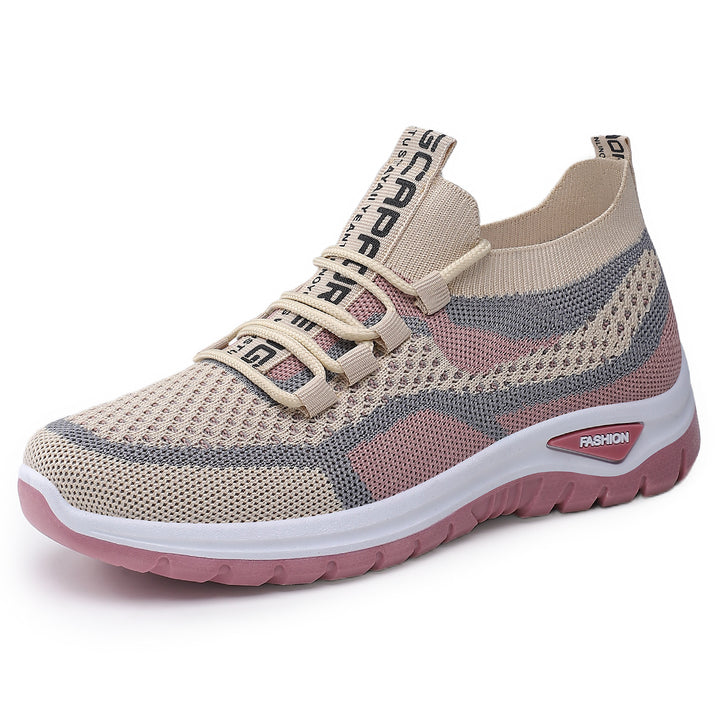Damen nan sockenähnlicher Plateausneaker mit atmungsaktivem Strickoberteil und stoßdämpfender EVA-Sohle Echo Archiv