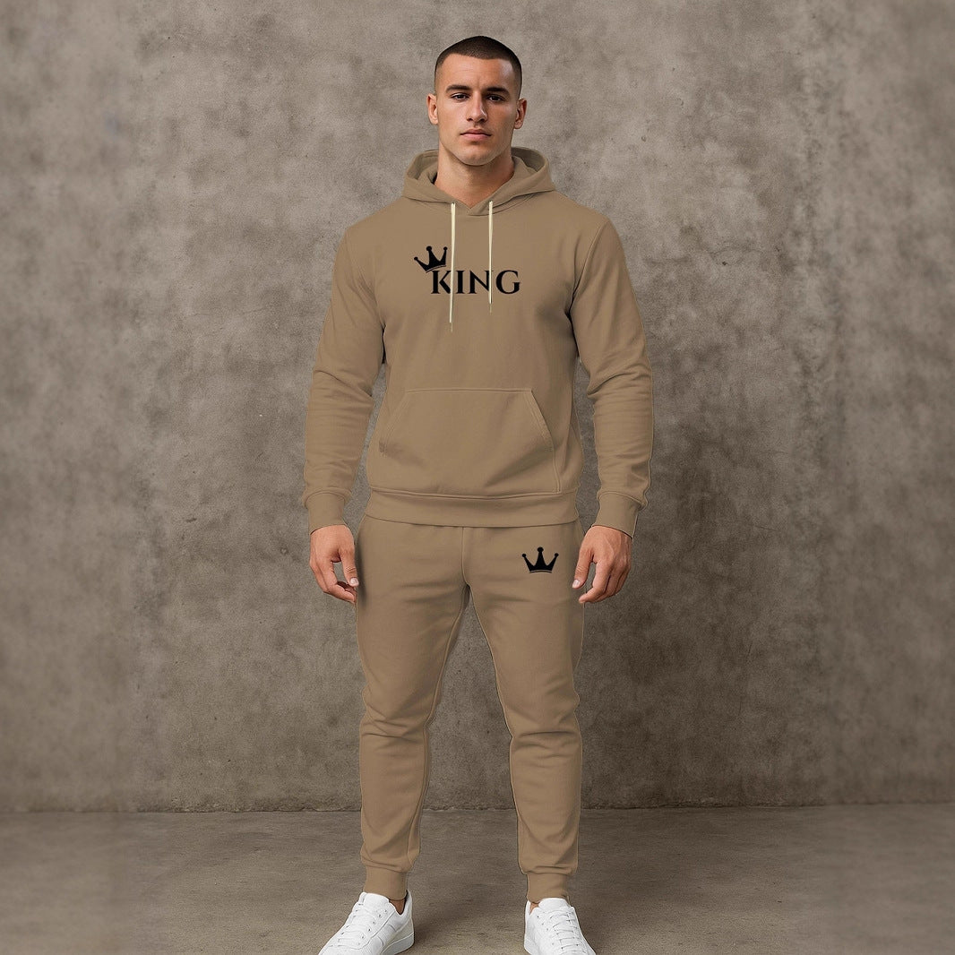 Herren hochwertiger Hoodie und Jogginghose Set Echoarchiv