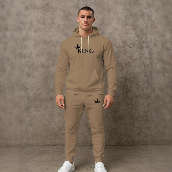 Herren hochwertiger Hoodie und Jogginghose Set Echoarchiv
