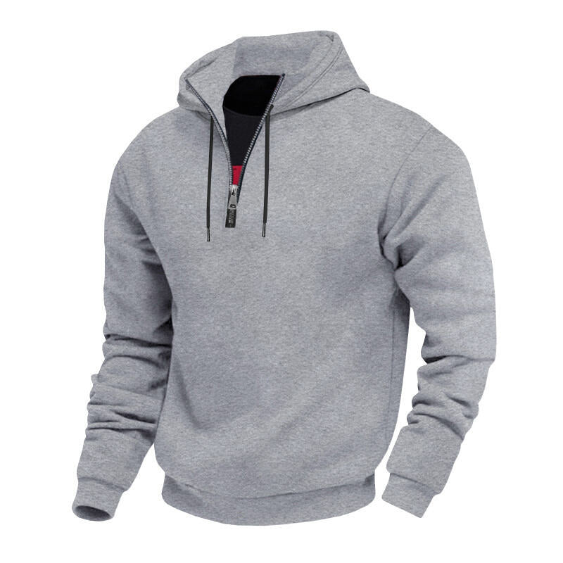Herren Sweatshirt mit Reißverschluss und hohem Kragen Echoarchiv