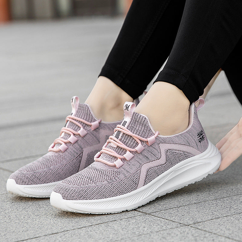 Damen nan atmungsaktiver Strick-Sneaker mit Memoryschaum Innensohle und stoßdämpfender EVA-Zwischensohle Echo Archiv