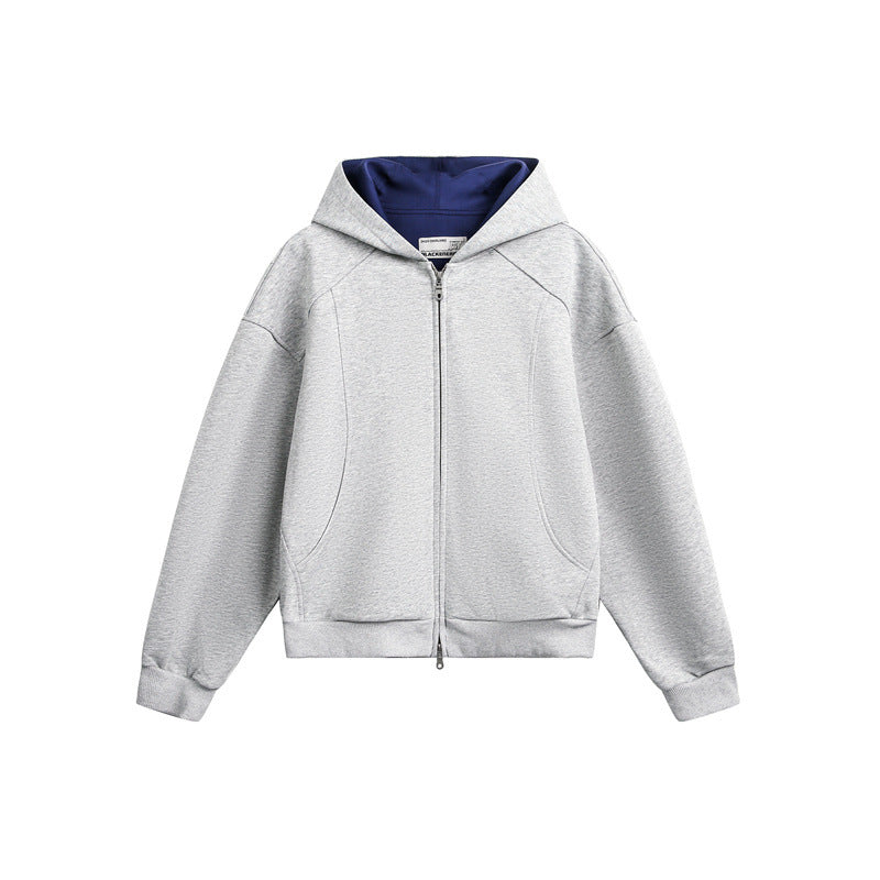 Unisex Oversize Kapuzen-Sweatjacke aus French-Terry mit Raglanärmeln und Zweiwegreißverschluss Echoarchiv