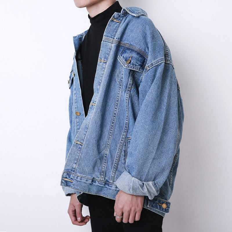 Herren Locker geschnittene Denimjacke Echoarchiv
