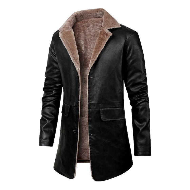 Herren Elegante Lederjacke mit weichem Innenfutter Echo Archiv