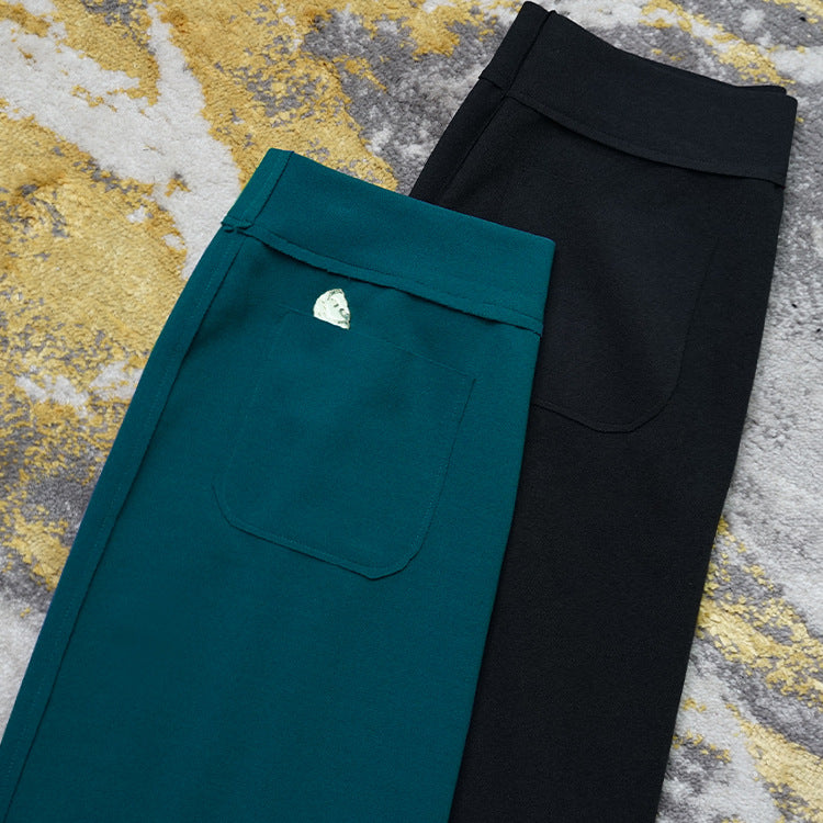 Damen Eleganter Maxirock mit vorderer Schlitzdetail Echoarchiv