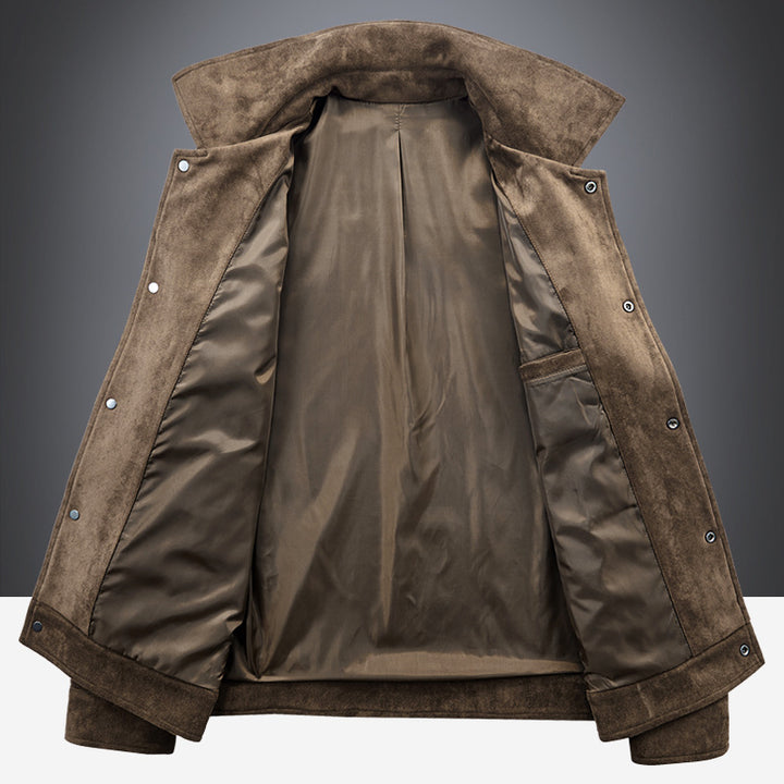 Herren Wildlederjacke im modernen Freizeitstil Echoarchiv