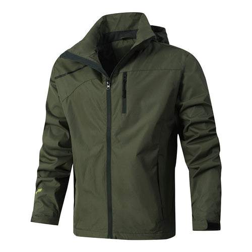 Herren Atmungsaktive wasserdichte Softshelljacke mit nahtversiegelter Membran und verstaubarer Kapuze Echoarchiv