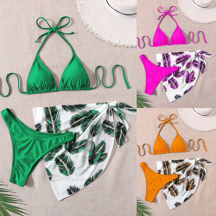 Damen Triangel-Bikini-Set mit modischem Wickelrock Echo Archiv
