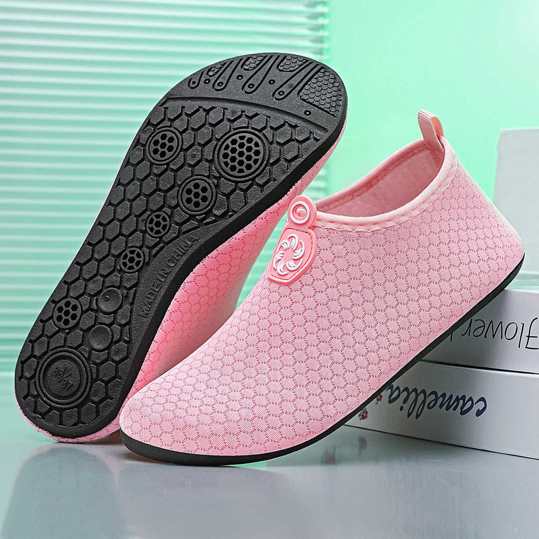Damen nan leichter gestrickter Wasserschuh Slip-On mit nahtlosem Sockenschaft und rutschfester Gummisohle Echo Archiv
