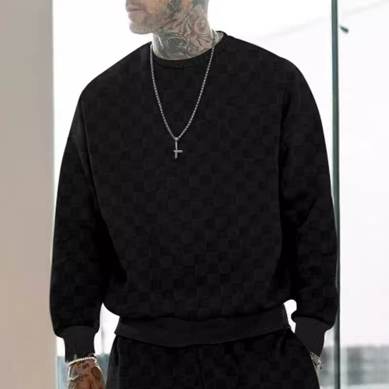 Herren modischer Sweatshirt mit strukturierter Oberfläche Echoarchiv
