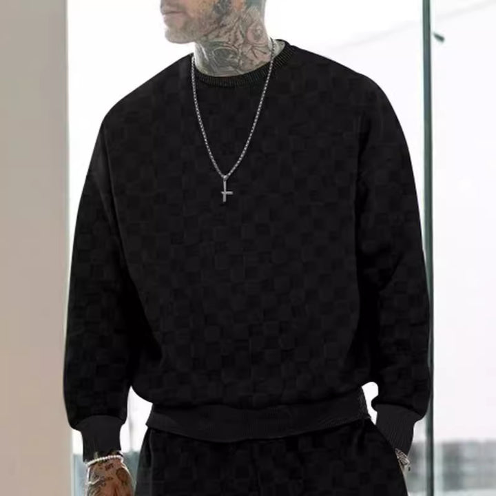 Herren modischer Sweatshirt mit strukturierter Oberfläche Echoarchiv