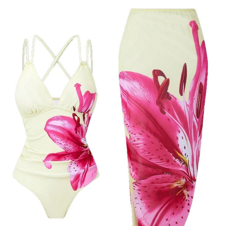 Damen Badeanzug mit elegantem Blumenprint Echo Archiv