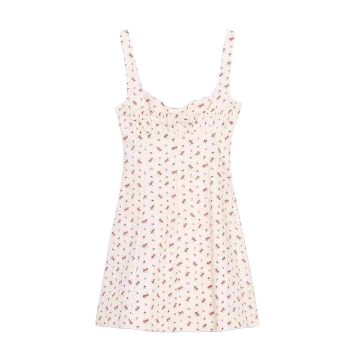 Damen Minikleid mit zartem Blumenmuster und schmalen Trägern Echo Archiv
