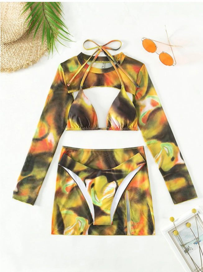 Damen Bikiniset mit langärmligem Oberteil Echo Archiv