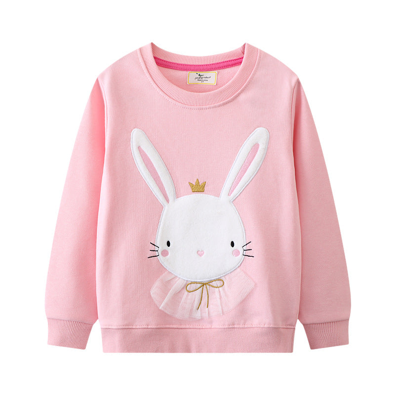 Mädchen Sweatshirt mit niedlichem Hasenmotiv Echo Archiv