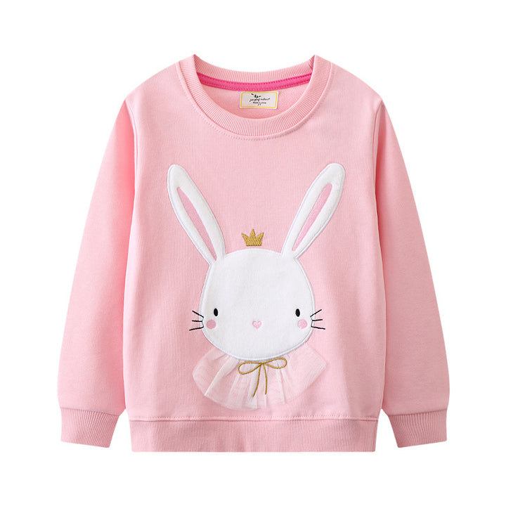 Mädchen Sweatshirt mit niedlichem Hasenmotiv Echo Archiv