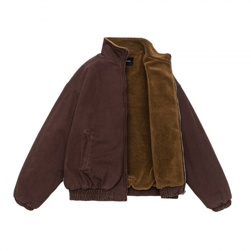 Unisex Wattierte Bomberjacke mit Teddyfutter Echo Archiv