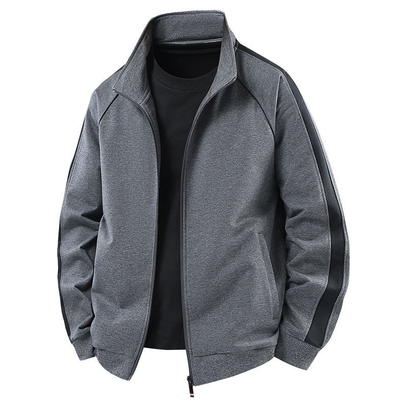 Herren Leichter Freizeit-Trainingsanzug-Set mit Reißverschlussjacke, elastischer Bund & Reißverschlusstaschen Echoarchiv