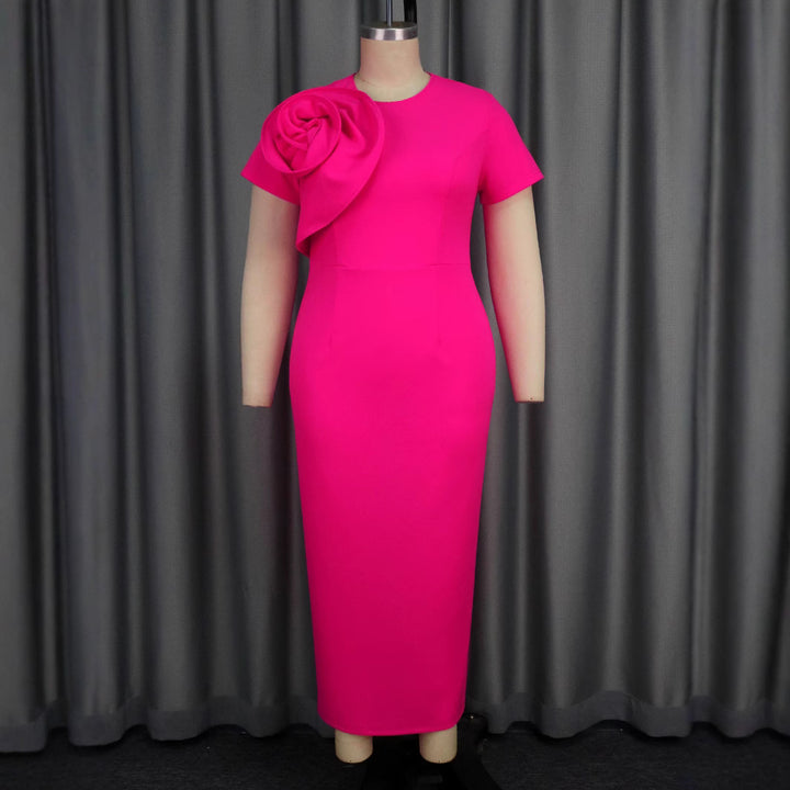 Damen Elegantes Maxikleid mit floralem Rüschendetail Echo Archiv