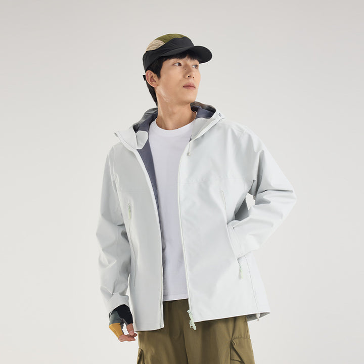 Herren Wasserdichte Softshell-Outdoorjacke mit verstellbarer Kapuze und atmungsaktiver Membran Echoarchiv