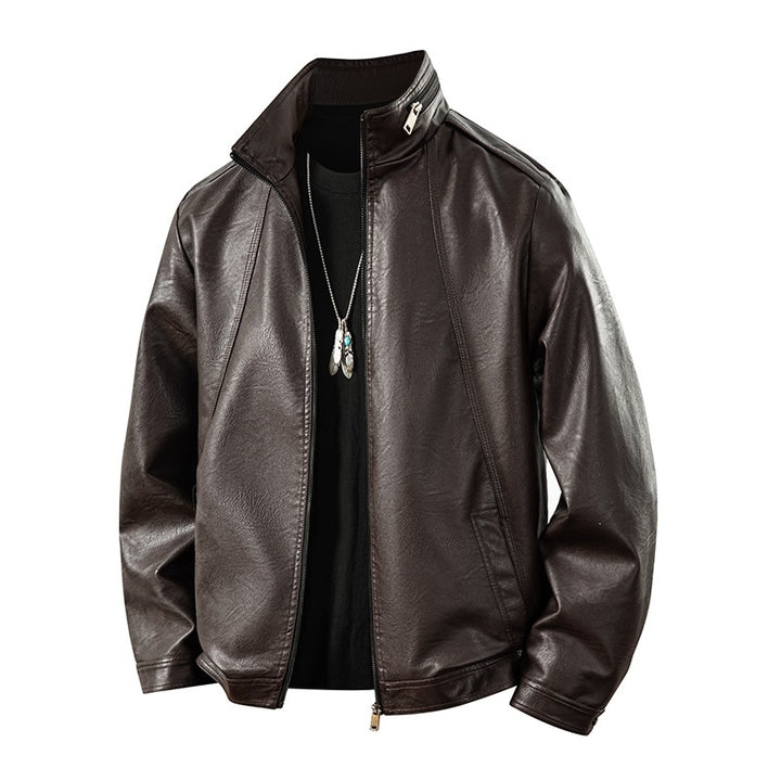 Herren Kunstlederjacke im sportlichen Design – Valtoré
