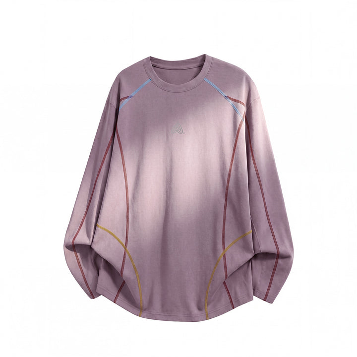 Unisex Weit geschnittenes Sweatshirt mit dekorativen Flatlock‑Nähten und Raglanärmeln Echo Archiv
