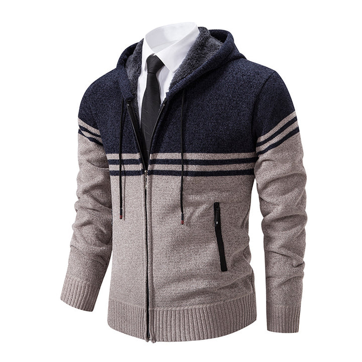 Herren modische Kapuzenjacke mit strukturiertem Design und Funktionen Echoarchiv