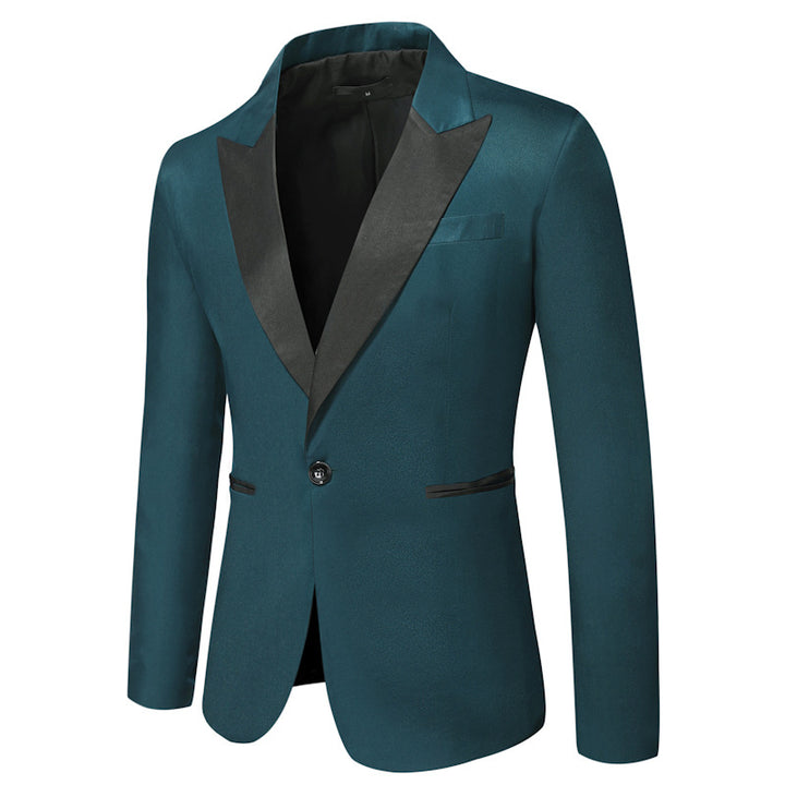 Herren Eleganter Smoking-Blazer mit klassischem Revers und zeitlosem Design Echoarchiv