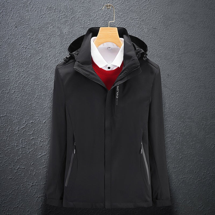 Herren Funktionale Wind- und Wetterjacke Echo Archiv