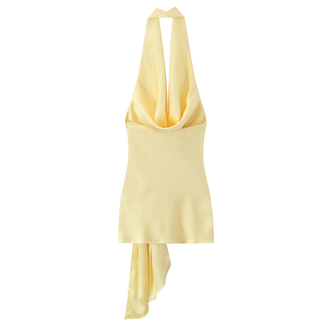 Damen Halter-Top mit elegantem Wickel-Design und fließendem Stoff Echo Archiv